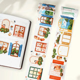 Sticker Washi Tape - Pre - cut - Pane & Simple - 70 mm - 4 - Washi Tape Shop - Tidformera