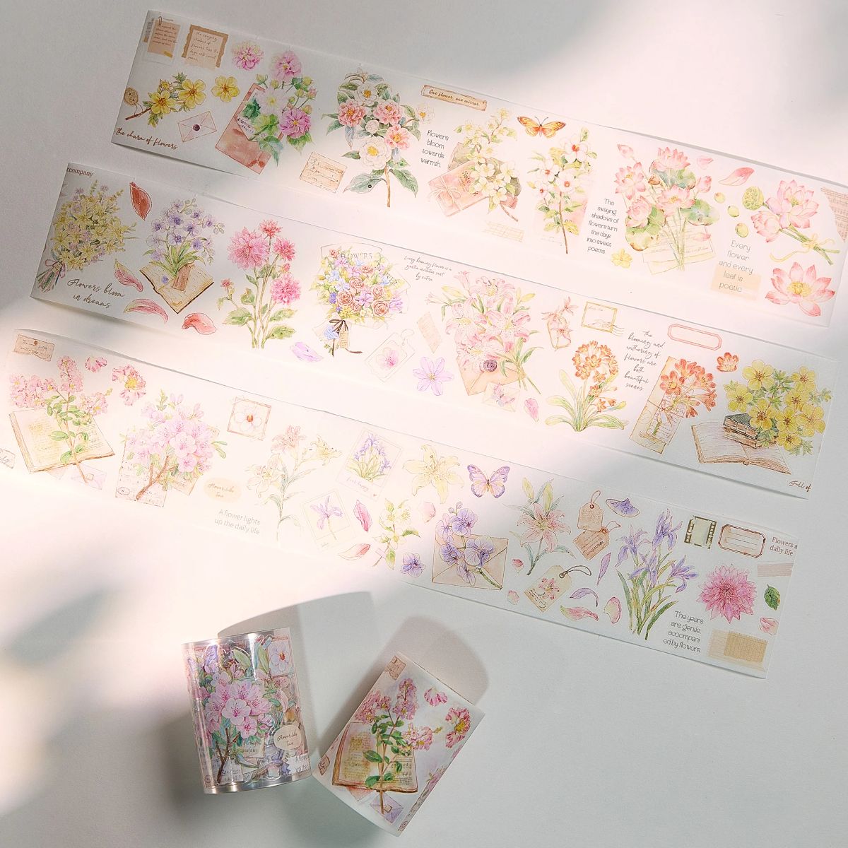 Sticker Washi Tape - Pre - cut - Petal Post - 60 mm - 6 - Washi Tape Shop - Tidformera