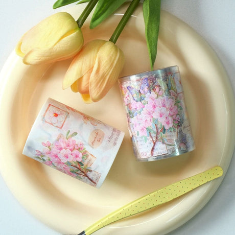 Sticker Washi Tape - Pre - cut - Petal Post - 60 mm - 12 - Washi Tape Shop - Tidformera