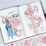 Sticker Washi Tape - Pre - cut - Pink Velvet - 60 mm - 9 - Washi Tape Shop - Tidformera