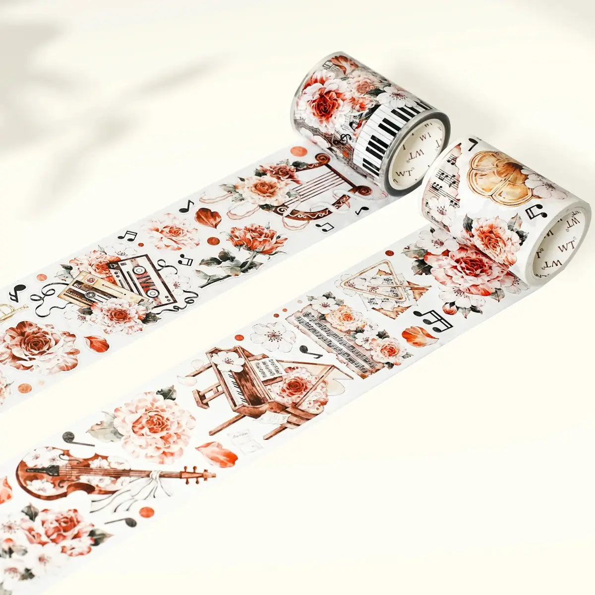 Sticker Washi Tape - Pre - cut - Rose Sonata - 60 mm - 7 - Washi Tape Shop - Tidformera