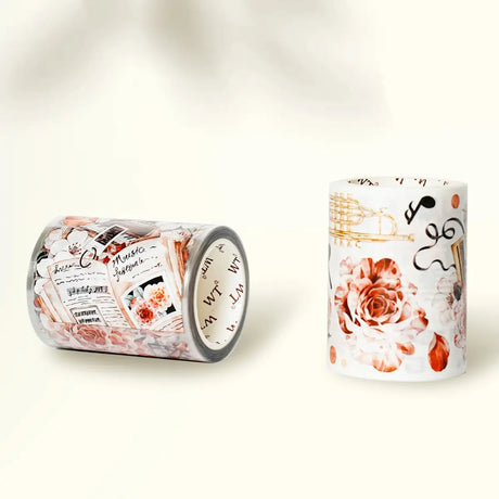 Sticker Washi Tape - Pre - cut - Rose Sonata - 60 mm - 10 - Washi Tape Shop - Tidformera