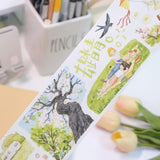 Sticker Washi Tape - Pre - cut - Sakura Voyage - 70 mm - 3 - Washi Tape Shop - Tidformera