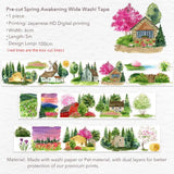 Sticker Washi Tape - Pre - cut - Spring Awakening - 60 mm - 6 - Washi Tape Shop - Tidformera