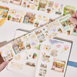 Sticker Washi Tape - Pre - cut - Spring Café - 70 mm - 1 - Washi Tape Shop - Tidformera