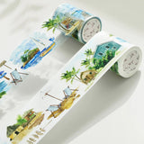 Sticker Washi Tape - Pre - cut - Summer Bliss - 60 mm - 5 - Washi Tape Shop - Tidformera