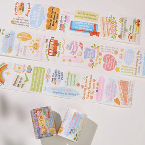 Sticker Washi Tape - Pre-cut - The Confident Mind - 60 mm - 1 - Washi Tape Shop - Tidformera