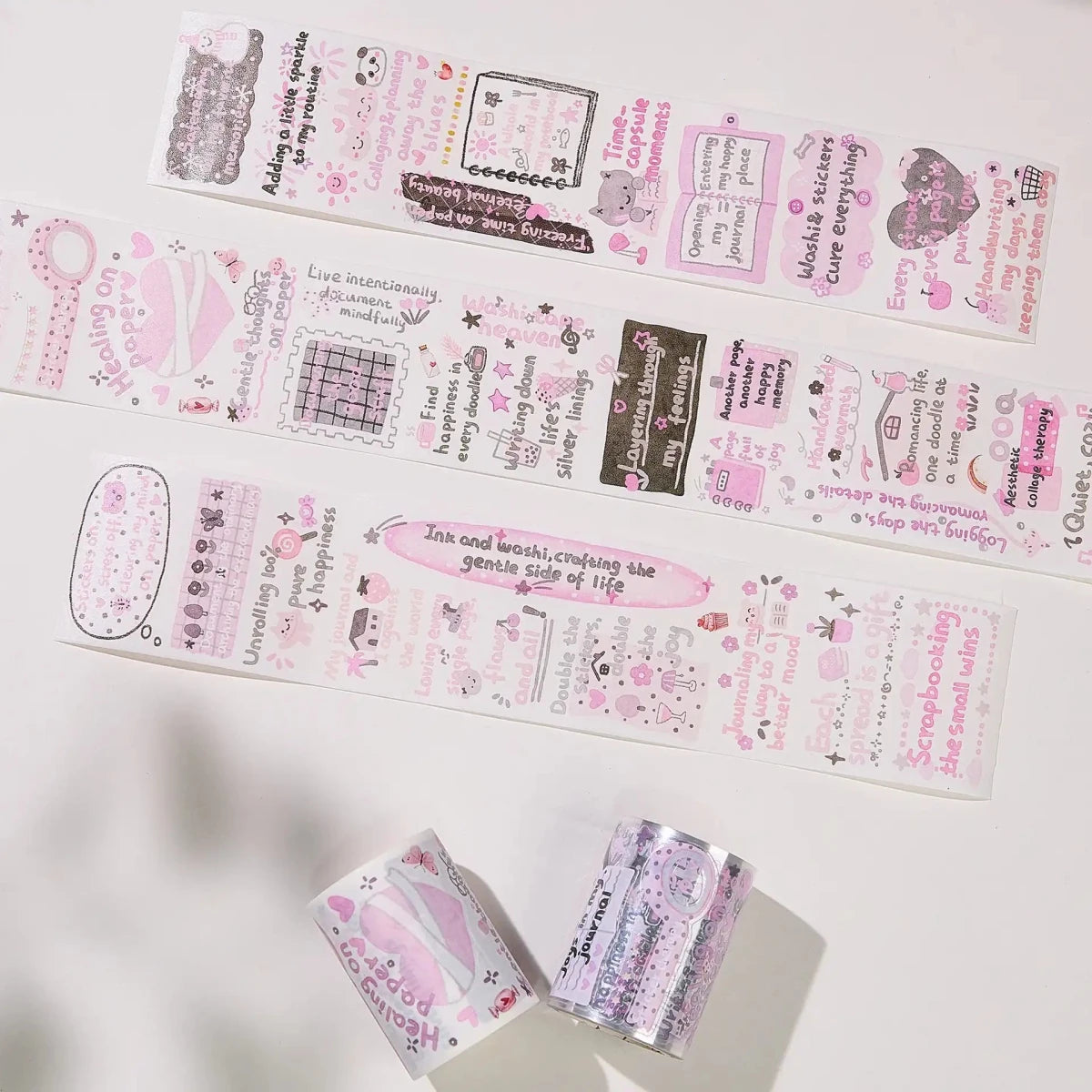 Sticker Washi Tape - Pre-cut - The Healing Mind - 60 mm - 1 - Washi Tape Shop - Tidformera