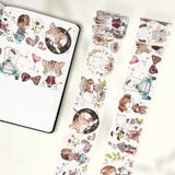 Sticker Washi Tape - Pre - cut - Whisker Connection - 60 mm - 2 - Washi Tape Shop - Tidformera