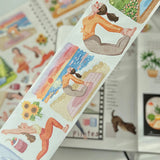 Sticker Washi Tape - Pre - cut - Yoga Sonnet - 65 mm - 8 - Washi Tape Shop - Tidformera