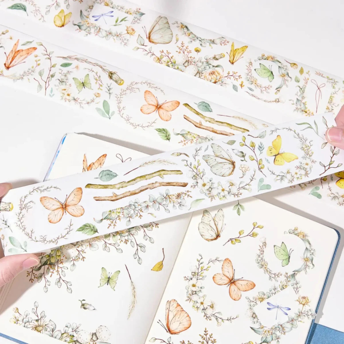 Sticker Washi Tape - Pre - cut - Zephyr Bloom - 60 mm - 1 - Washi Tape Shop - Tidformera