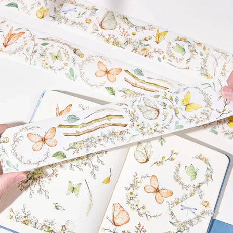 Sticker Washi Tape - Pre - cut - Zephyr Bloom - 60 mm - 1 - Washi Tape Shop - Tidformera
