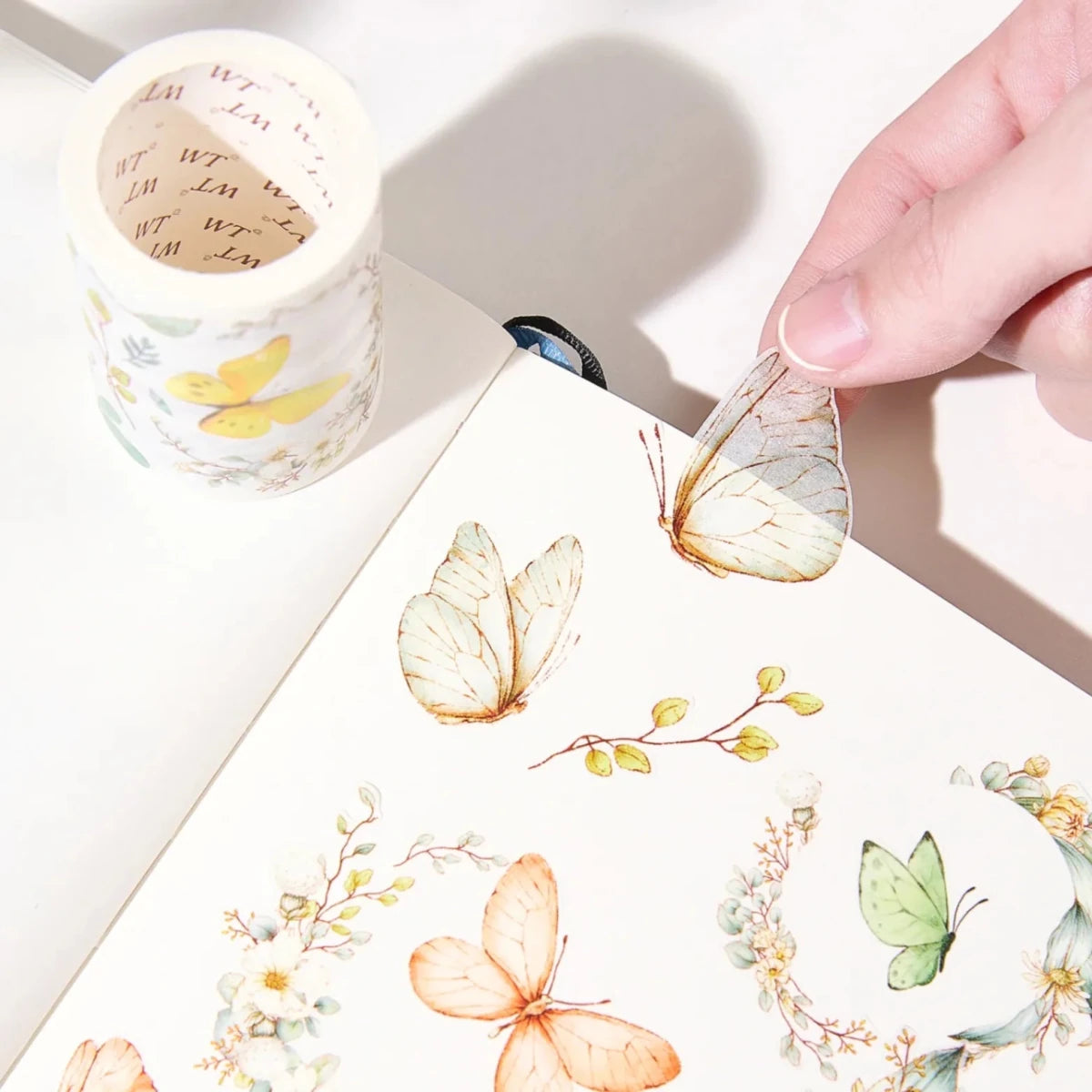 Sticker Washi Tape - Pre - cut - Zephyr Bloom - 60 mm - 3 - Washi Tape Shop - Tidformera