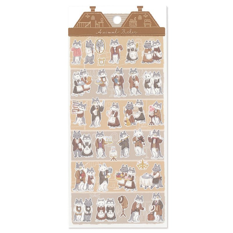 Stickers Animal Butler - Wolf - 1 - Mind Wave - Tidformera