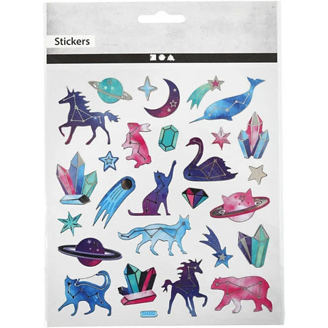 Stickers Creotime Rymden - Djur med stjärntecken - 2 - Creotime - Tidformera