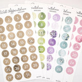 Stickers - Date Dots - Pink - 2 - The Well-Appointed Desk - Tidformera