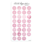 Stickers - Date Dots - Pink - 1 - The Well-Appointed Desk - Tidformera
