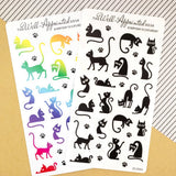Stickers - Everyday Is Caturday - Rainbow - 3 - The Well-Appointed Desk - Tidformera