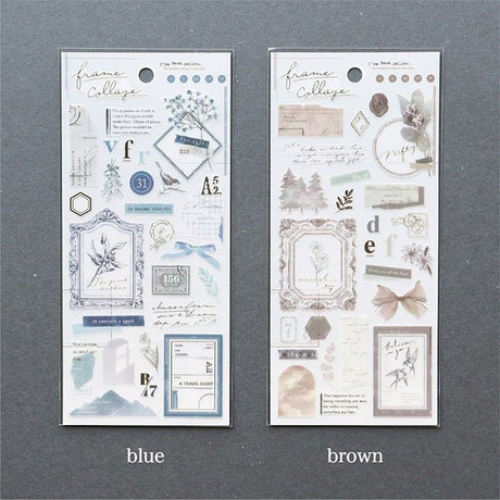 Stickers Frame collage - Blue - 2 - Mind Wave - Tidformera