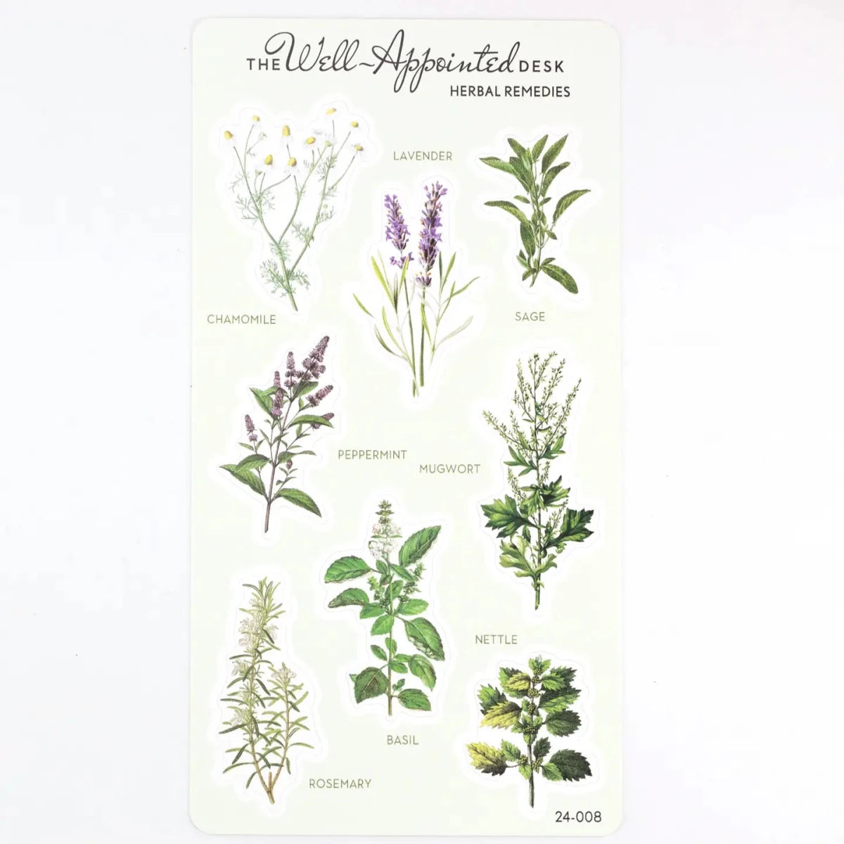Stickers - Herbal Remedies - 1 - The Well-Appointed Desk - Tidformera