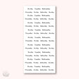 Stickers Kalender - Week - Small Typewriter - 1 - Hello Petite Paper - Tidformera