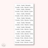 Stickers Kalender - Week - Small Typewriter - 1 - Hello Petite Paper - Tidformera
