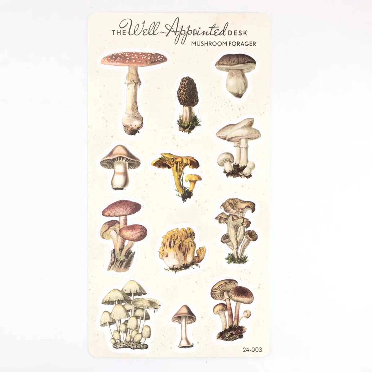Stickers - Mushroom Forager - 1 - The Well-Appointed Desk - Tidformera