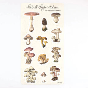 Stickers - Mushroom Forager - 1 - The Well-Appointed Desk - Tidformera