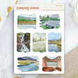 Stickers - Penpaling Paula - Camping Scenes - 1 - Penpaling Paula - Tidformera