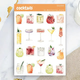 Stickers - Penpaling Paula - Cocktails - 1 - Penpaling Paula - Tidformera