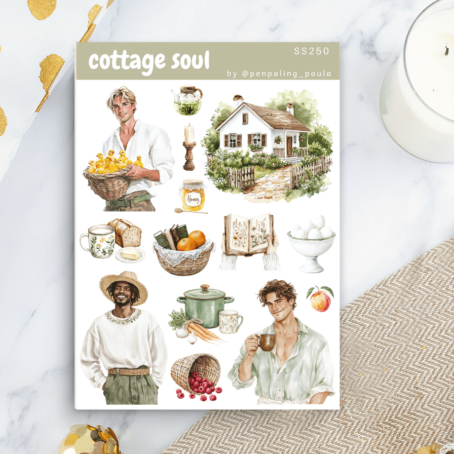 Stickers - Penpaling Paula - Cottage soul - 1 - Penpaling Paula - Tidformera