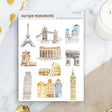 Stickers - Penpaling Paula - Europe Monuments - 1 - Penpaling Paula - Tidformera