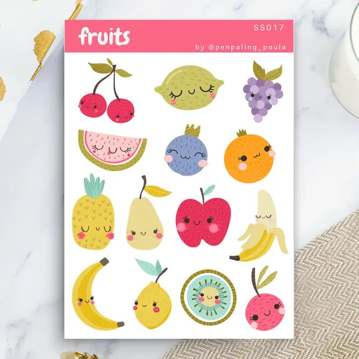 Stickers - Penpaling Paula - Fruits - 1 - Penpaling Paula - Tidformera