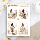 Stickers - Penpaling Paula - Girls & bikes - 1 - Penpaling Paula - Tidformera