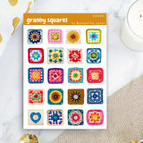 Stickers - Penpaling Paula - Granny squares - 1 - Penpaling Paula - Tidformera