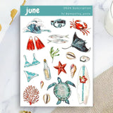 Stickers - Penpaling Paula - June - 1 - Penpaling Paula - Tidformera