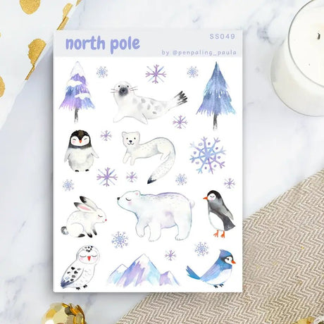 Stickers - Penpaling Paula - North Pole - 1 - Penpaling Paula - Tidformera