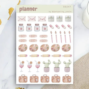 Stickers - Penpaling Paula - Planner 3 - 1 - Penpaling Paula - Tidformera