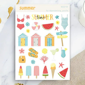 Stickers - Penpaling Paula - Summer - 1 - Penpaling Paula - Tidformera