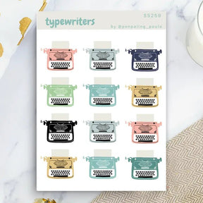 Stickers - Penpaling Paula - Typewriters - 1 - Penpaling Paula - Tidformera