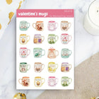 Stickers - Penpaling Paula - Valentine's Mugs - 1 - Penpaling Paula - Tidformera