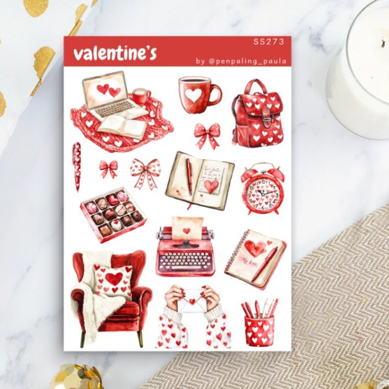 Stickers - Penpaling Paula - Valentine's - 1 - Penpaling Paula - Tidformera