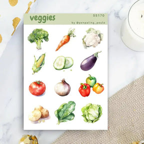 Stickers - Penpaling Paula - Veggies - 1 - Penpaling Paula - Tidformera