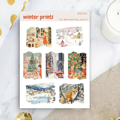 Stickers - Penpaling Paula - Winter Prints - 1 - Penpaling Paula - Tidformera