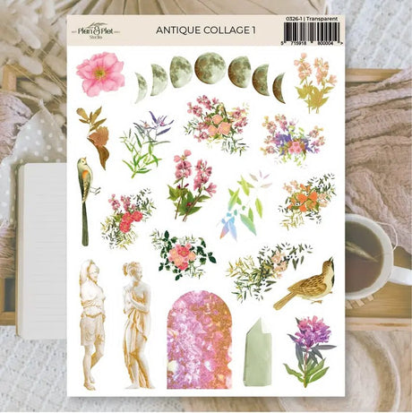 Stickers Plan & Plot Studio Vinyl - Antique Collage 1 - 1 - Plan & Plot Studio - Tidformera