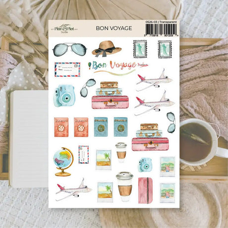 Stickers Plan & Plot Studio Vinyl - Bon Voyage - 1 - Plan & Plot Studio - Tidformera