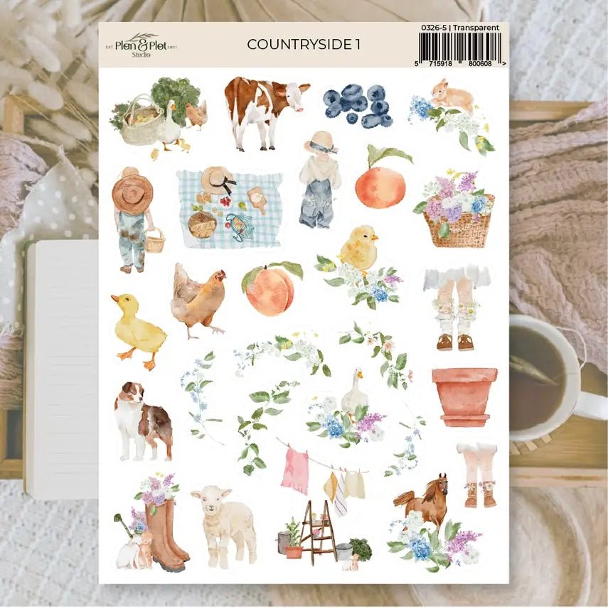 Stickers Plan & Plot Studio Vinyl - Countryside 1 - 1 - Plan & Plot Studio - Tidformera