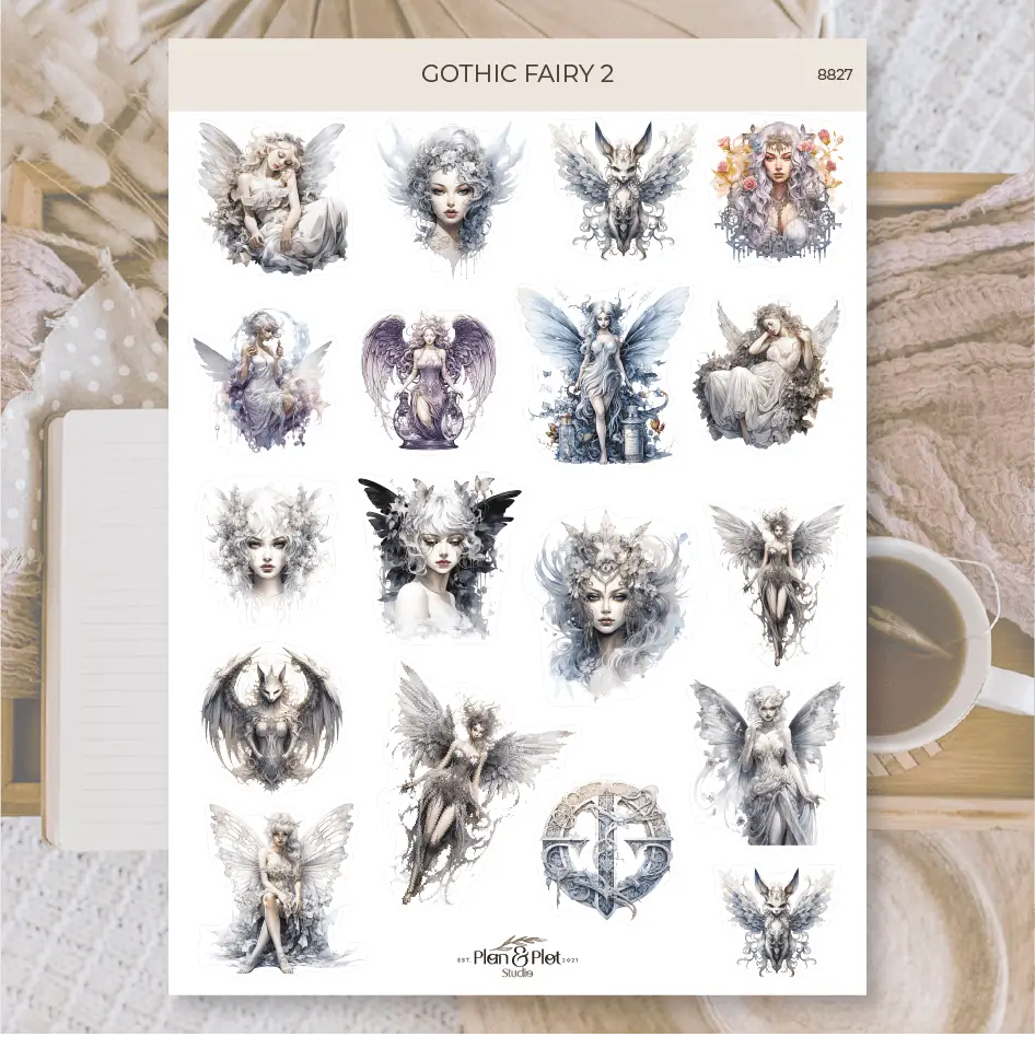 Stickers Plan & Plot Studio Vinyl - Gothic fairy 2 - 1 - Plan & Plot Studio - Tidformera