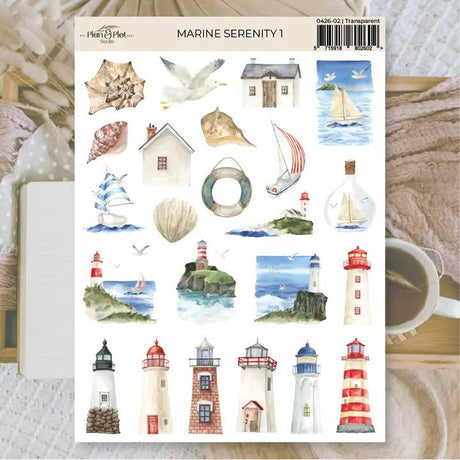 Stickers Plan & Plot Studio - Vinyl - Marine Serenity 1 - 1 - Plan & Plot Studio - Tidformera