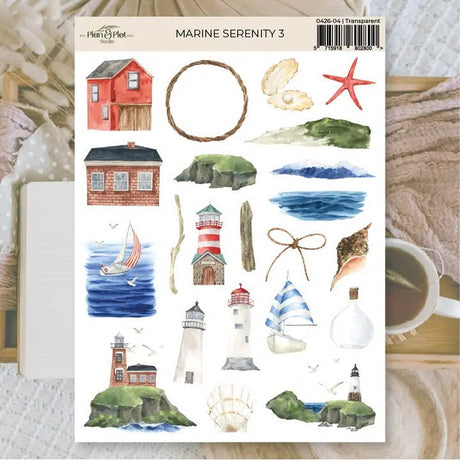 Stickers Plan & Plot Studio - Vinyl - Marine Serenity 3 - 1 - Plan & Plot Studio - Tidformera